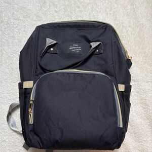 LAND Mommy and Baby Black and Baby Diaper Bag Backpack